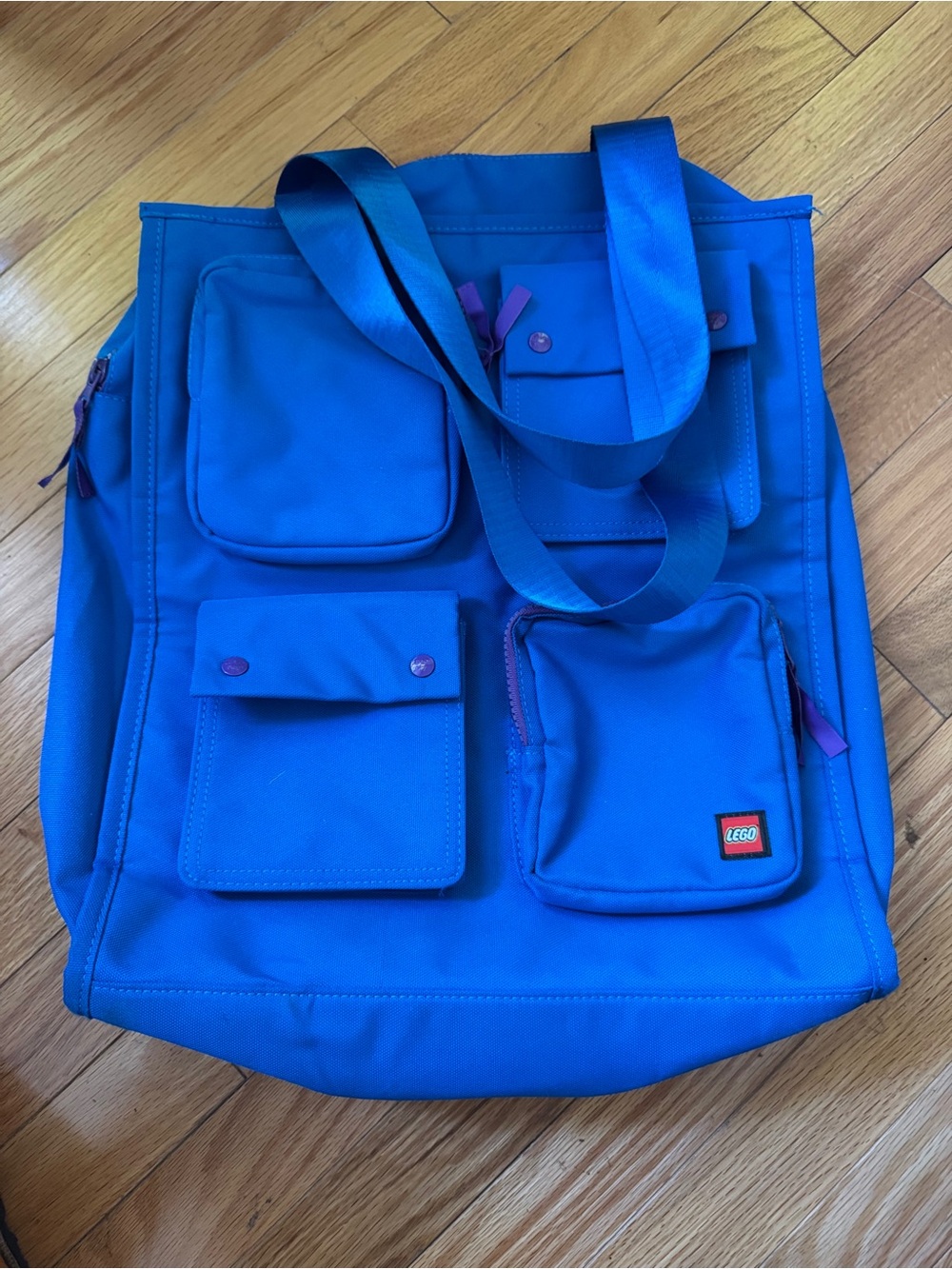 LEGO x Target Blue Multi-Pocket Tote Bag